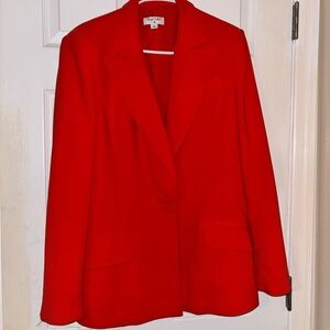 Sergio Hudson Bold Red Blazer
